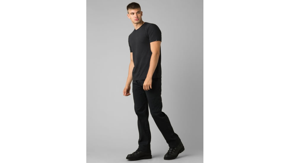 prAna V-Neck T-Shirt, Black, XLarge, 1965421-002-ST-XL