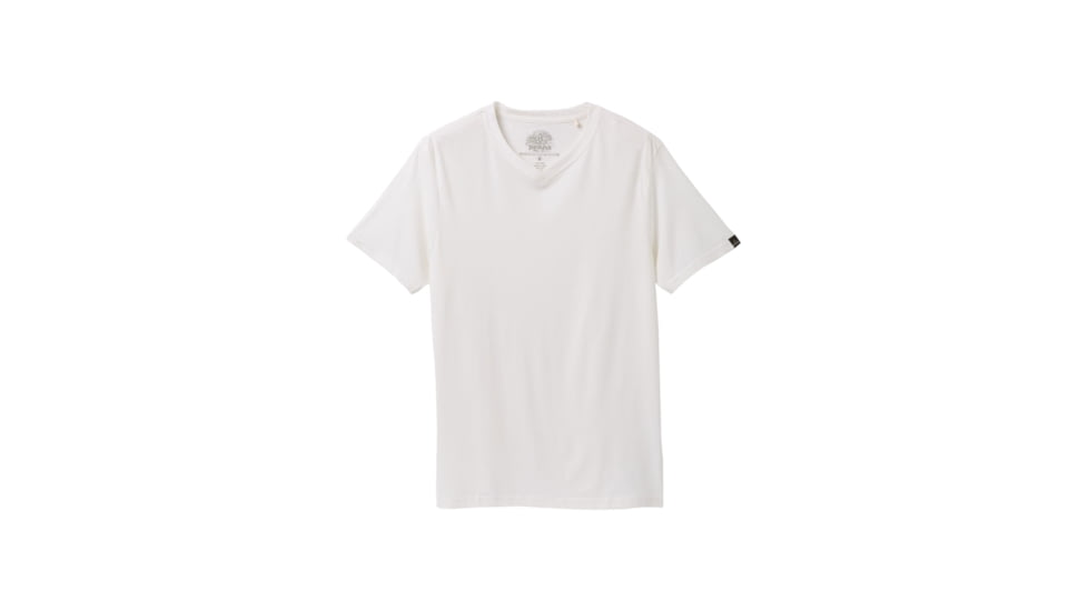 prAna V-Neck T-Shirt - Mens, White, Medium, 1965421-100-ST-M