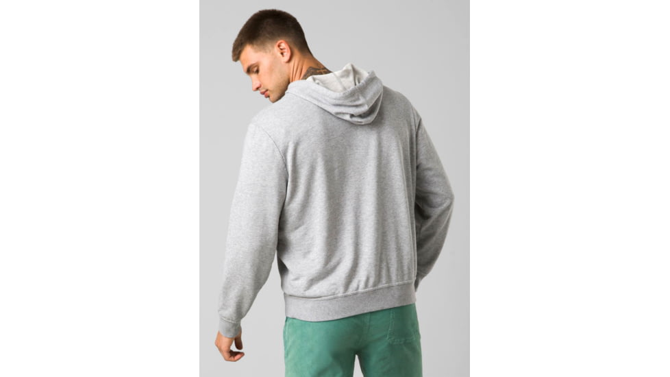 prAna Vintage Terry FZ Hoodie - Mens, Denim Heather, Extra Large, 1972421-400-ST-XL