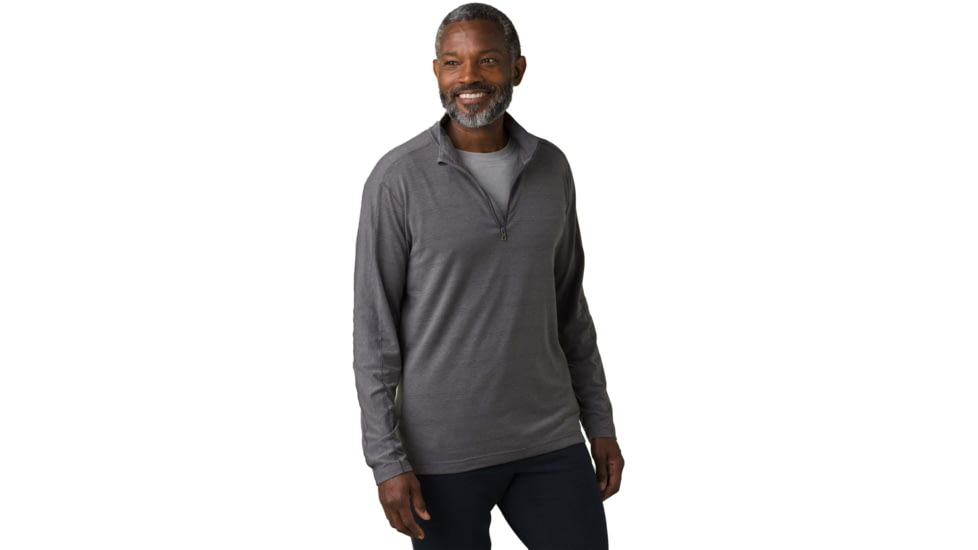 prAna Watchtower 1/2 Zip Shirt - Mens, Castlerock, S, 1963421-250-S