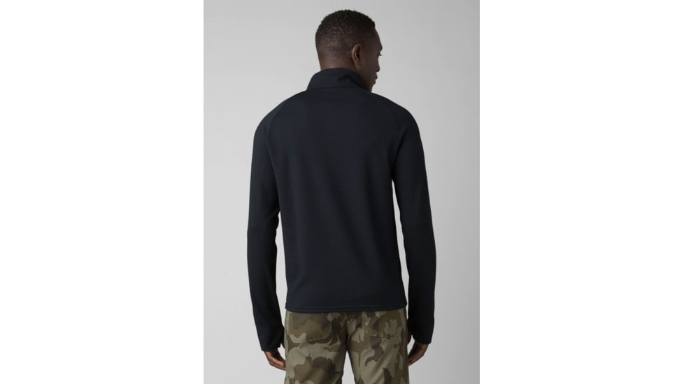 prAna Wensley 1/2 Zip Top - Men's, Medium, Black, 1968101-001-SL-M