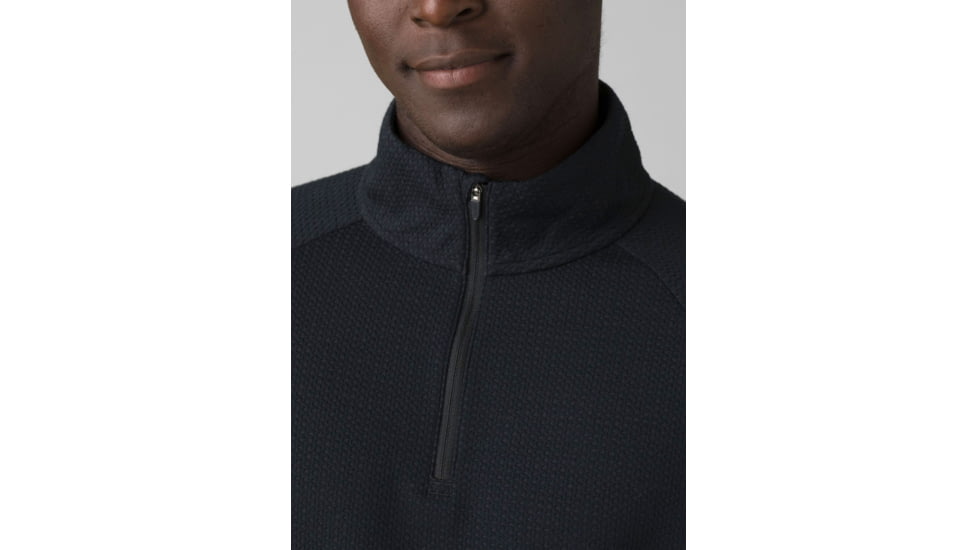 prAna Wensley 1/2 Zip Top - Men's, Medium, Black, 1968101-001-SL-M