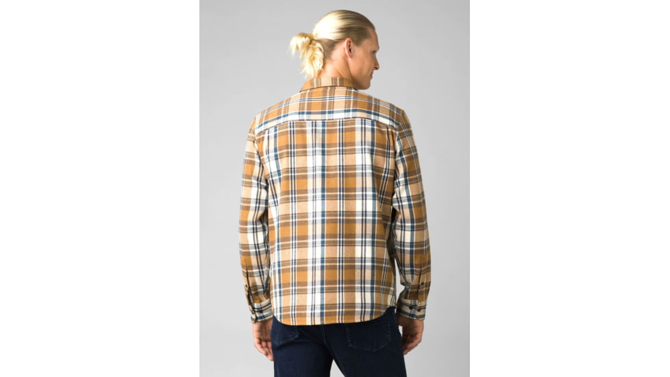 prAna Westbrook Flannel Shirt - Men's, Medium, Chalk, 1964401-100-ST-M