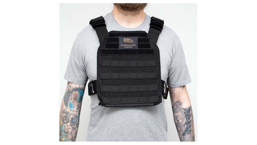 Predator Armor Minuteman Plate Carrier, Black, 16x12, PC-MM-BK