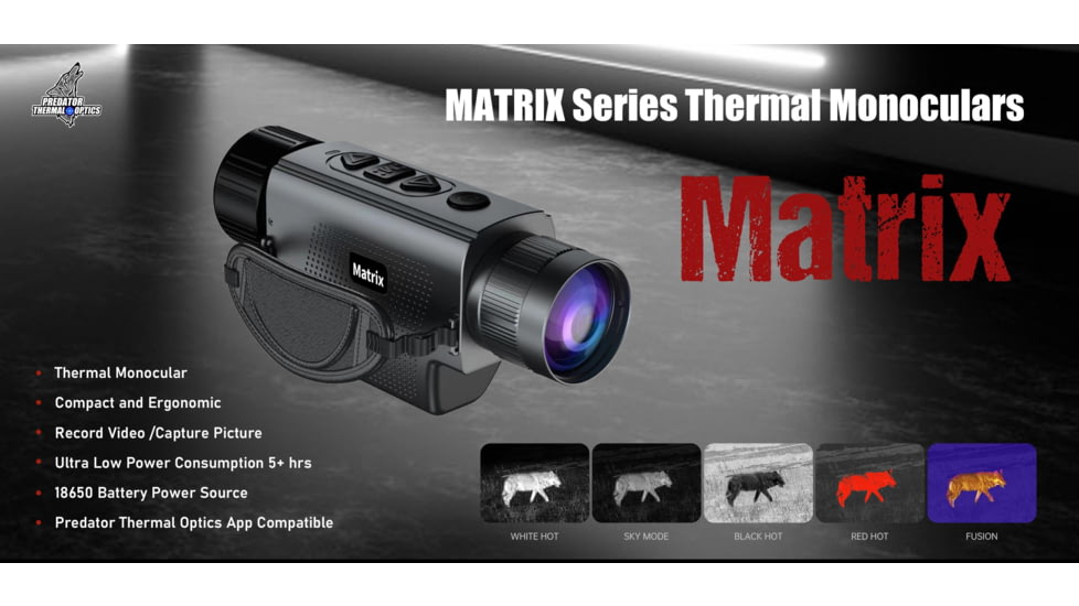Predator Thermal Optics Matrix 1.5-12x15mm Thermal Monocular