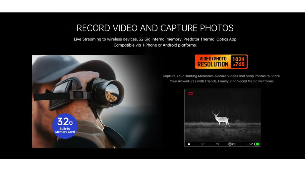 Predator Thermal Optics Matrix 1.5-12x15mm Thermal Monocular