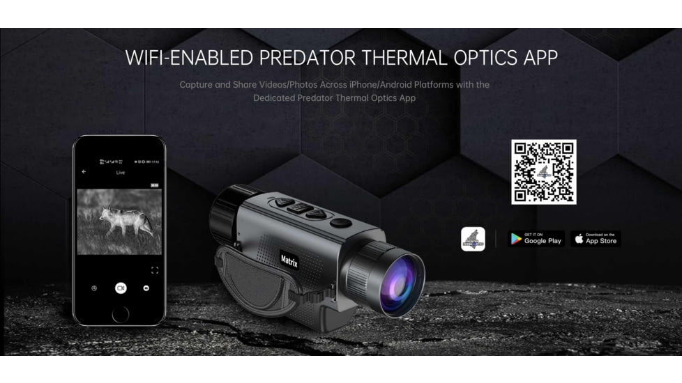 Predator Thermal Optics Matrix 1.5-12x15mm Thermal Monocular