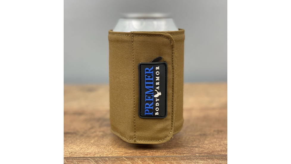 Premier Body Armor Bulletproof Koozie, Level II, Flat Dark Earth, One Size, Koozie-FDE