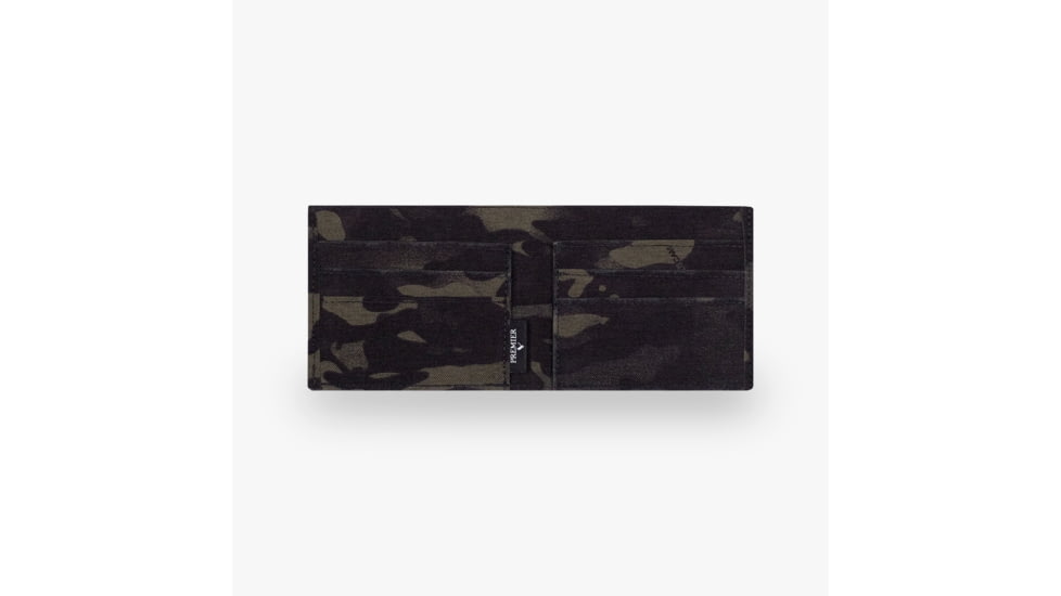 Premier Body Armor Bulletproof Wallet w/ Level II Armor, Multicam Black, 4.5x3.25x.25 inch, Wallet-MCB