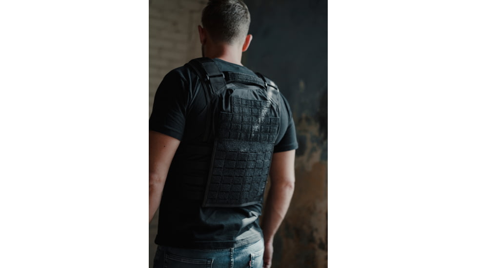 Premier Body Armor Core Mission Plate Carrier, Universal Fit, Black, 10x12 inch, CMPC-BLK-DLR