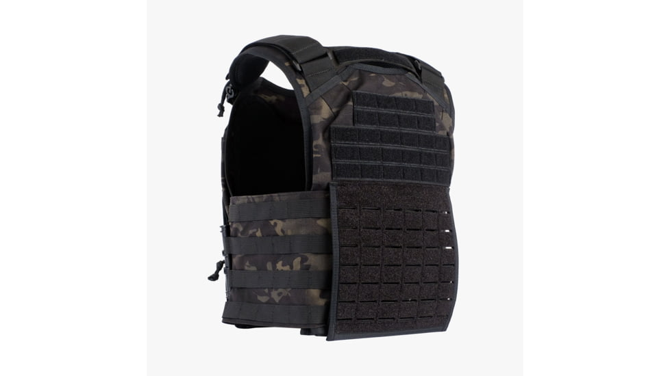 Premier Body Armor Core Mission Plate Carrier, Universal Fit, MultiCam Black, 10x12 inch, CMPC-MCB-DLR