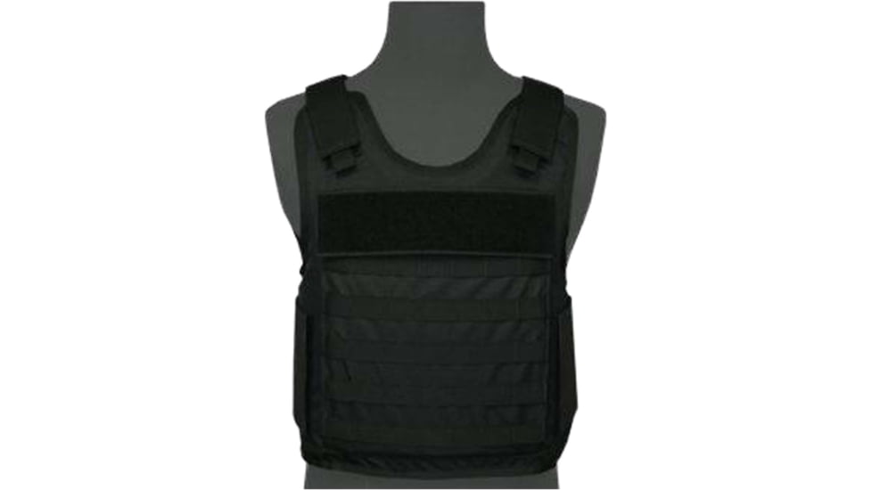 Premier Body Armor NIJ Certified Hybrid Tactical Vest Level IIIA, Black, Small, HTV-BLACK-S