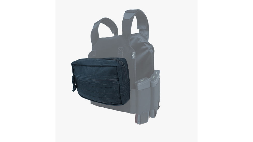 Premier Body Armor Medical/Admin/Assault Pouch, Black, 12x6 inch, MAAP-BLK