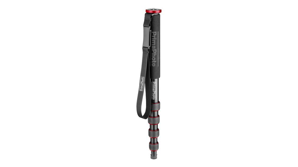 Monopod w/Rubber Foot &amp; Spike, Red