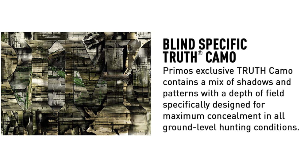 Primos Hunting Double Bull Deluxe GO Blind, Camo, 65156