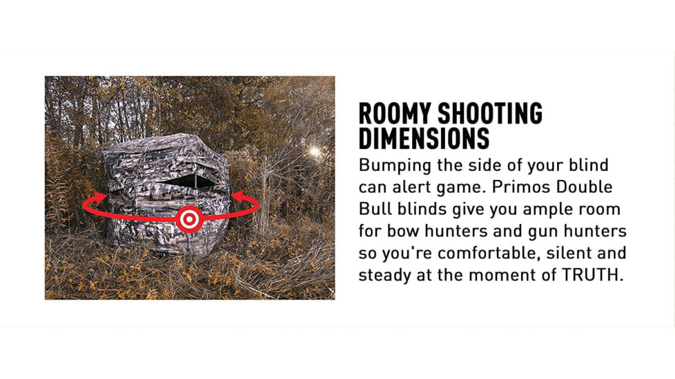 Primos Hunting Double Bull Deluxe GO Blind, Camo, 65156