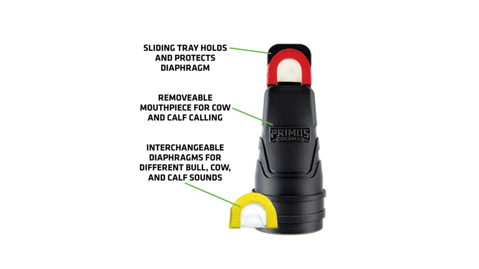 Primos Hunting Slide Bugle Elk Call, Clam, PS932