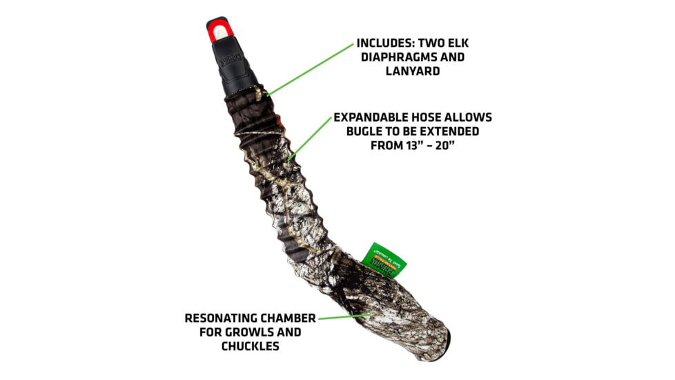 Primos Hunting Slide Bugle Elk Call, Clam, PS932