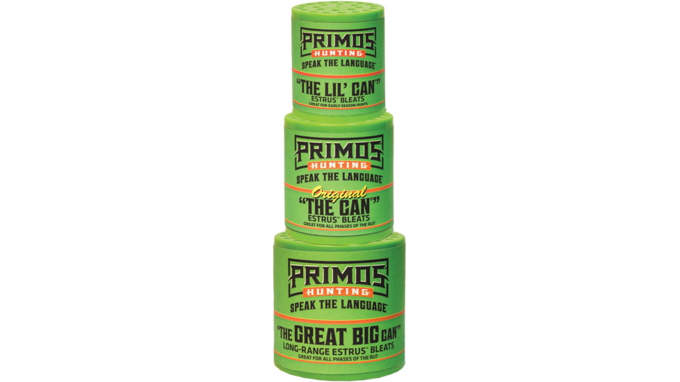 Primos Hunting The Can Family Pack w/ Lil, Original &amp; Great Big Can's Game Calls, 713
