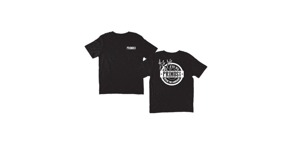 Short Sleeve Deer T-Shirt, Blac, Medium
