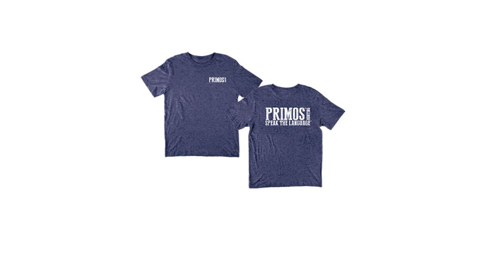 Short Sleeve Primos Logo T-Shirt, Washed Navy, Medium