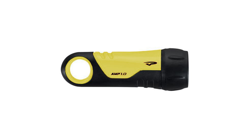 Princeton Tec Amp Incandescent Handheld 100m Waterproof 14 Lumens LED Flashlight, Yellow AMP1-YL