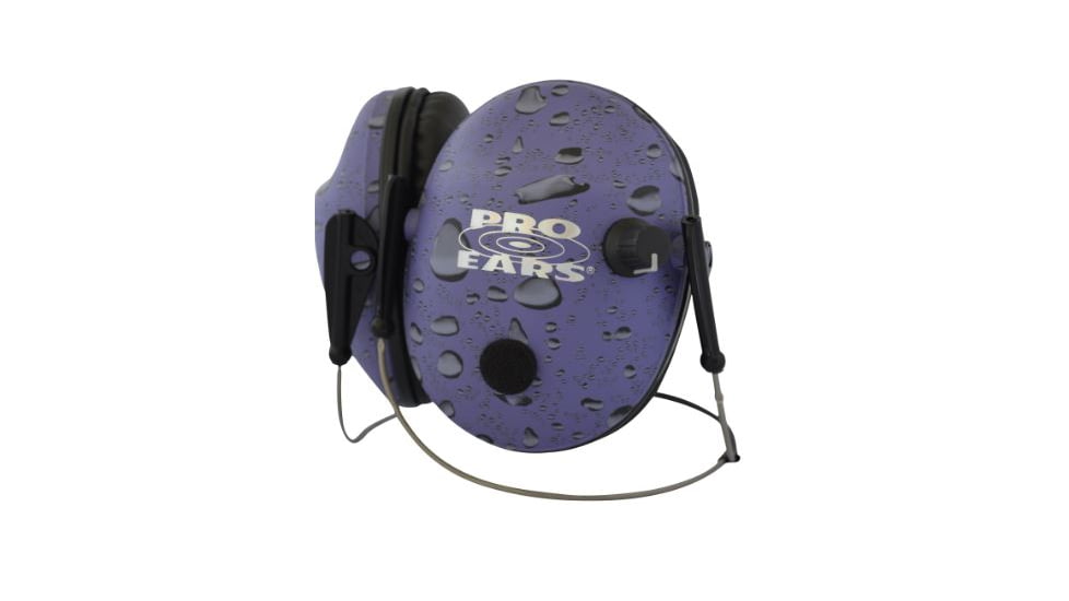 Pro-Ears Pro 200 NRR 19 Shooting Hearing Protection - Purple Rain,Behind Head Headband Model P200PURBH