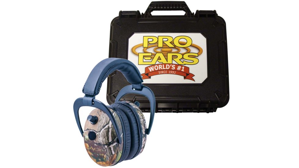 Pro-Ears Pro 300 Wind Abatement Hearing Protection NRR 26dB Headset, Real Tree Camo w/FREE Pro-Ears Hard Case