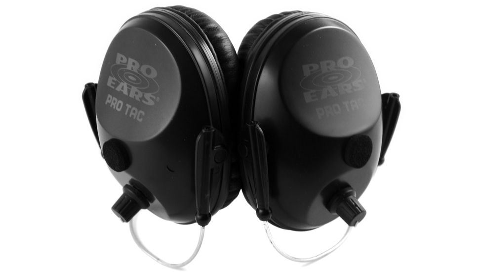 Pro Ears Pro Tac 300 Hearing Protectors, 26 dB, Behind The Head, Black, PT300-B-BH-H Black