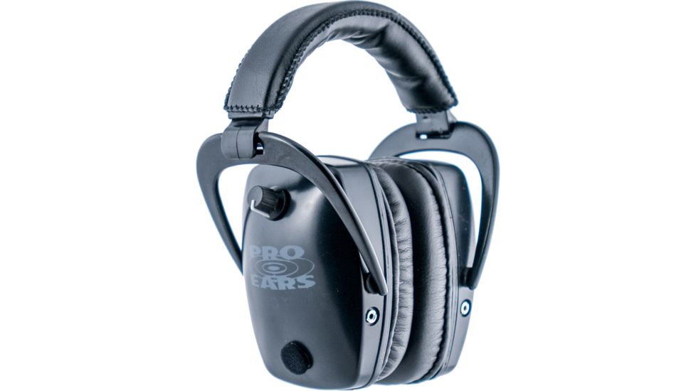 Pro Ears Pro Tac Gold Slim Medium Profile NRR 28 Headset, Black w/ Lithium Batteries