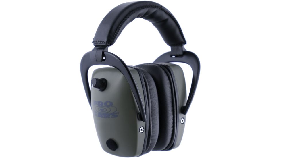 Pro Ears Pro Tac Gold Slim Medium Profile NRR 28 Headset, Green