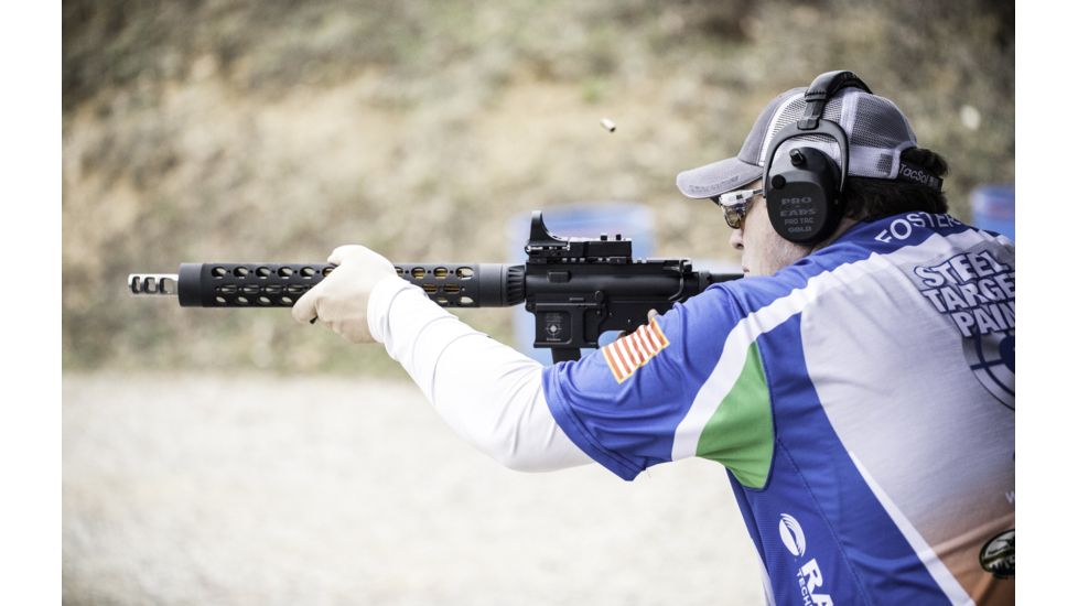 Pro Ears Pro Tac SC Gold Low Profile Low Weight NRR 25 Hearing Protectors, Black w/ Batteries