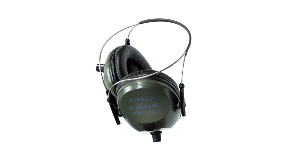 Pro Ears Pro Tac 300 Hearing Protectors, 26 dB, Behind The Head, Green, PT300-G-BH-H Green