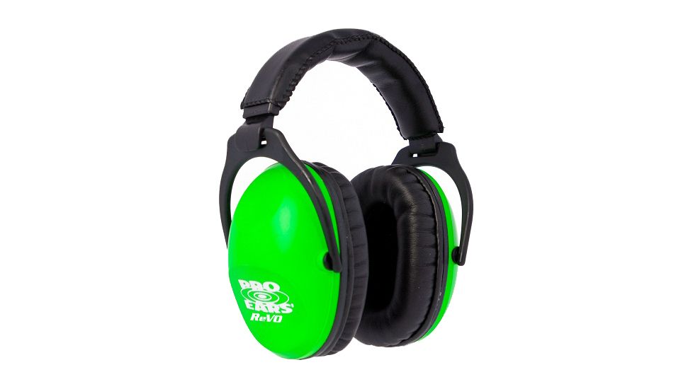 Pro Ears ReVo26 Earmuffs, Neon Green