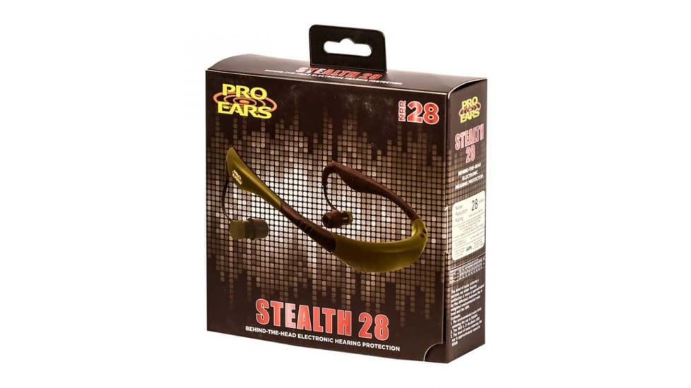 Pro Ears Stealth 28 Hearing Protection, Green, PEEBGRN