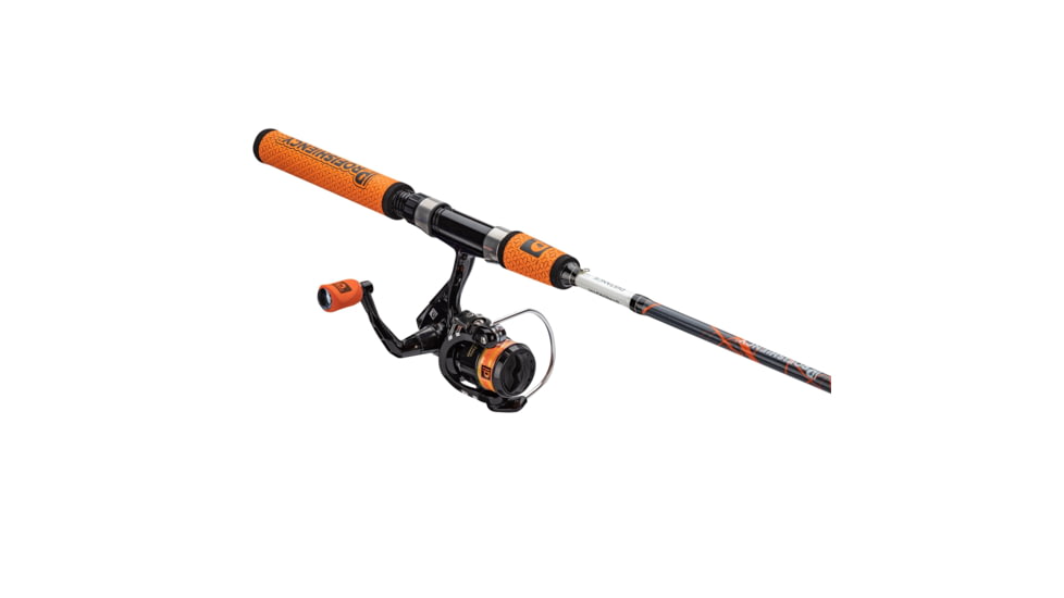 ProFISHiency 5ft High Vis Orange Micro Spinning Combo, Multicolor, PRO5SPINOG