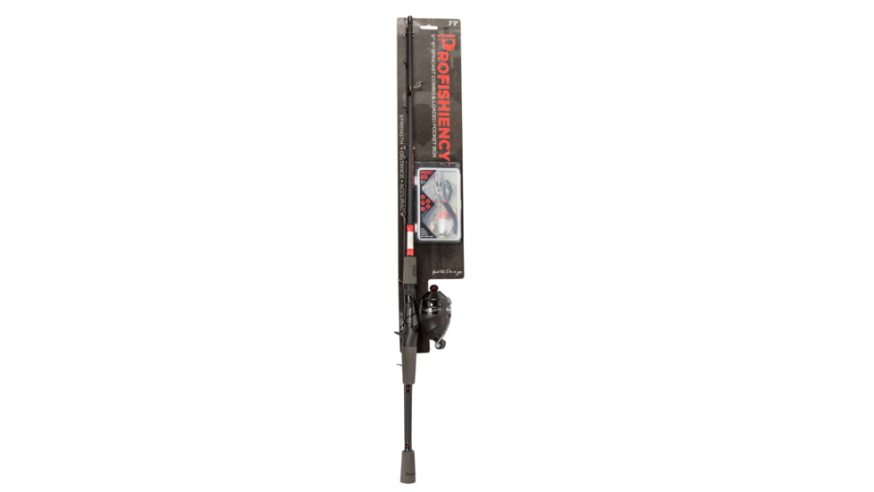 ProFISHiency 5ft6in Spincast Combo with Fully Loaded Pocket Tackle Box, Multicolor, PROCARDEDSC56