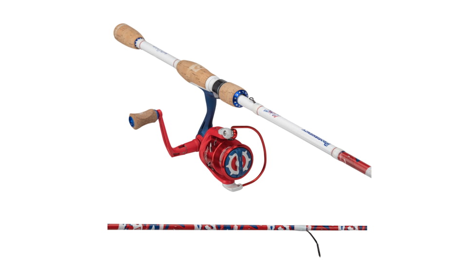 ProFISHiency Krazy Americana Spinning Combo, 7ft, 1pc, Medium, 6.2-1, 6+1, AMERS7MFC