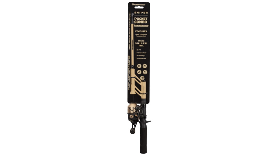 ProFISHiency Micro Sniper Pocket Combo, Sand/Black, SNIPERPCSB