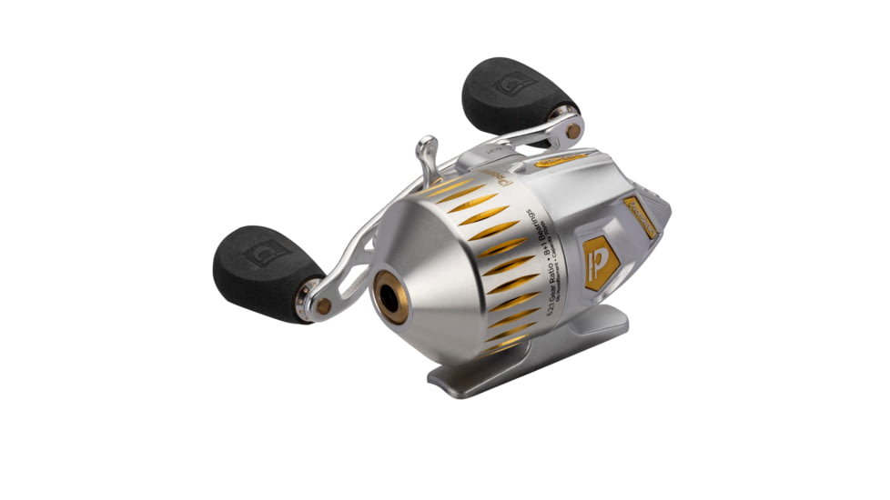 ProFISHiency Micro Sniper Spincasting Reel, 6.2:1, 8+1, Right, Silver/Gold, Clam Pack, SNIPERRMS-C