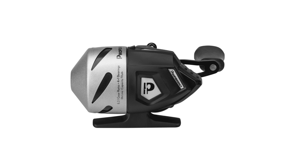 ProFISHiency Sniper Economy Micro Spincast Reel, 6.2-1, 4+1, Black/Silver, SNIPEREMREEL-C