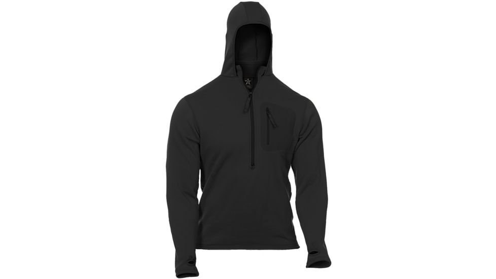 Propper Adventure Tech Spy Hoody, Polartec Powerstretch, Small, Black