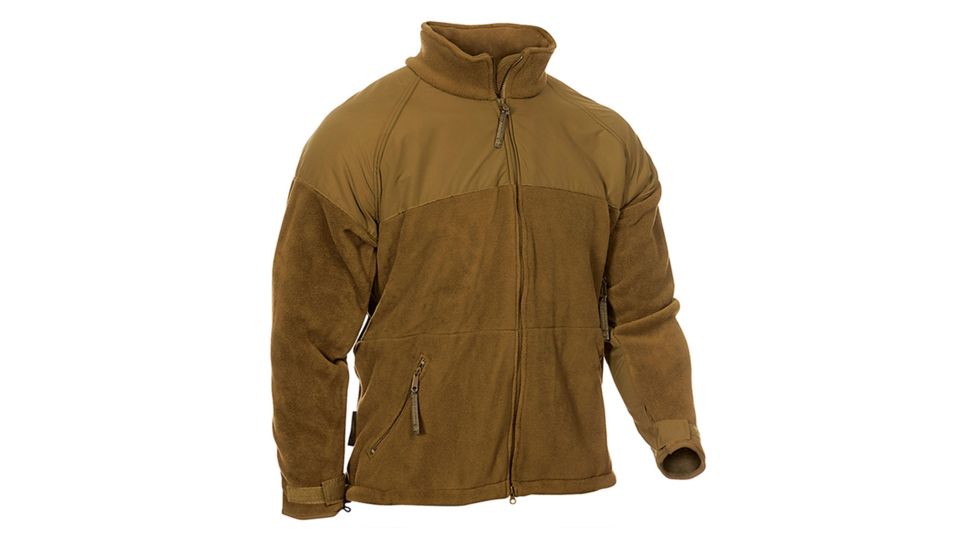 Propper Adventure Tech USMC Fleece Jacket, 100% Poly Fleece, Small, Coyote