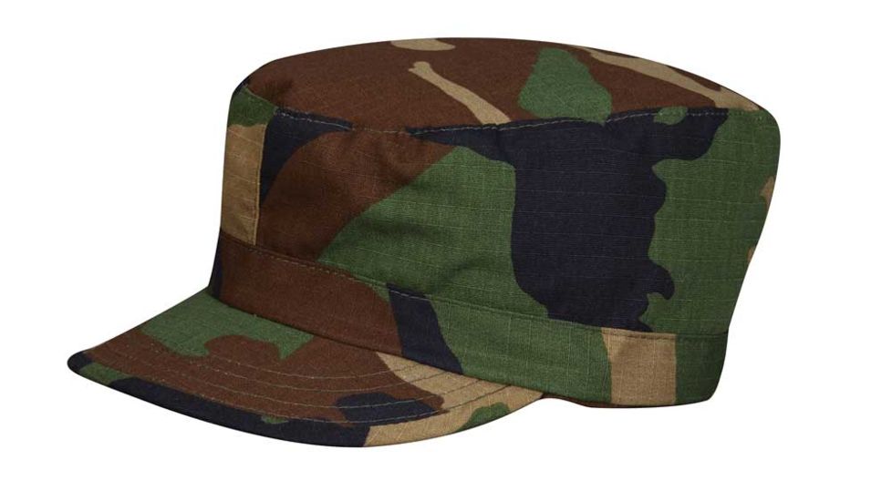 Propper F550555 BDU Patrol Cap, 100% Cotton Ripstop, Small, Woodland