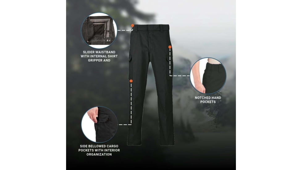 Propper Duty Cargo Ripstop Pants - Womens, Black, 12R, F52975000112R