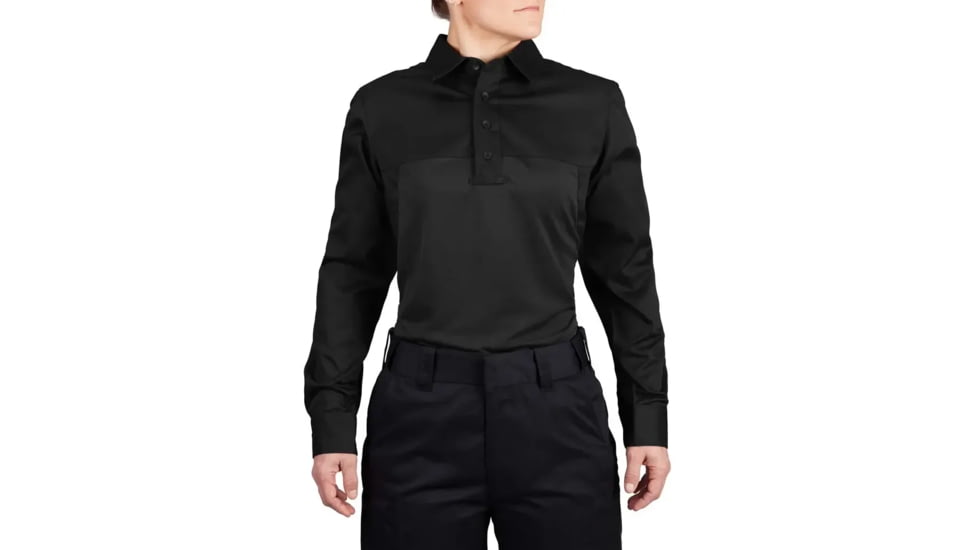 Propper Duty Uniform Armor Long Sleeve Shirt - Womens, Black, XXL, F581250001XXL