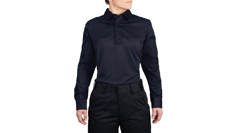 Propper Duty Uniform Armor Long Sleeve Shirt - Womens, Midnight Navy, XS, F581250414XS