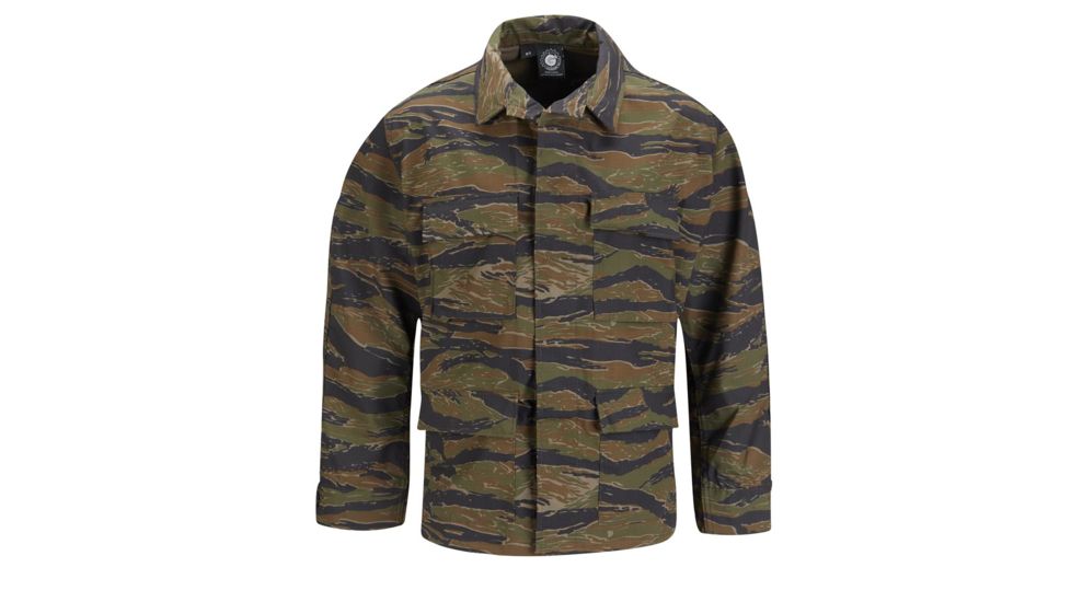 Propper Genuine Gear BDU Coat, 60/40 Cotton/Poly Ripstop - Men's, Tiger Stripe, Large, Regular, F545025335L2