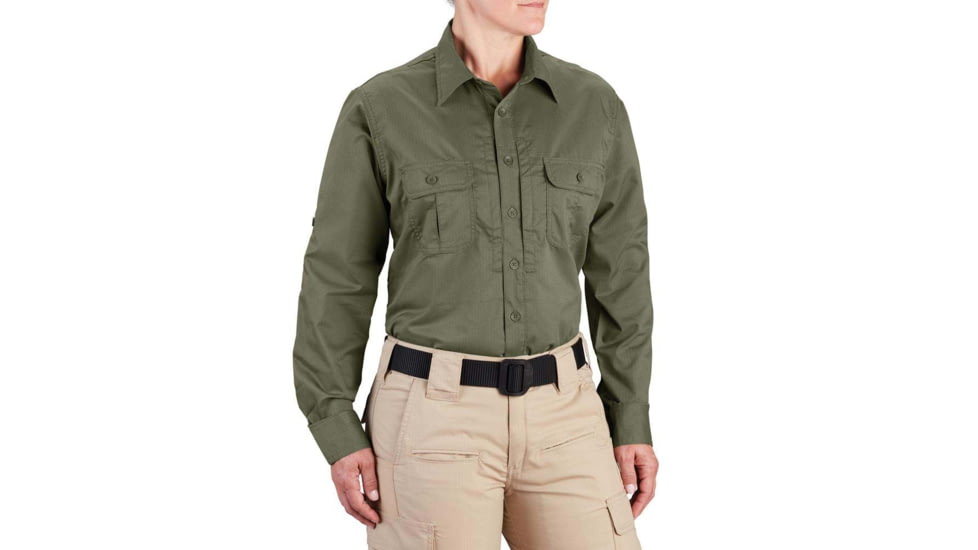 Propper Kinetic Long Sleeve Shirt - Womens, Olive Green, 4XL, Regular, F53994X3304XL2