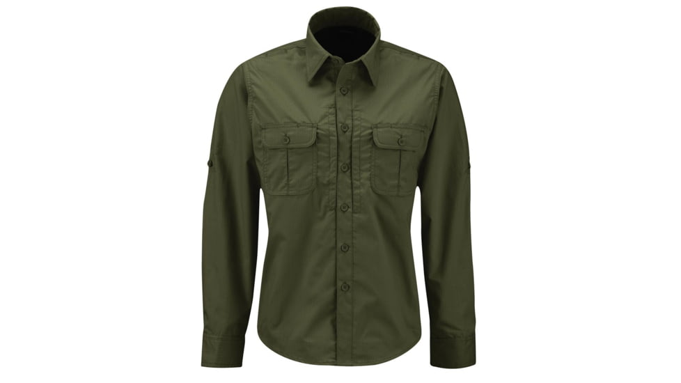Propper Kinetic Long Sleeve Shirt - Womens, Olive Green, Extra Small, Regular, F53994X330XS2
